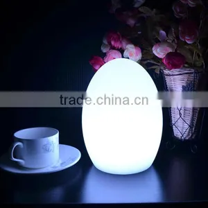 Battery Operated RGB LED Egg Table Lamp for Decoration thumbnail-2