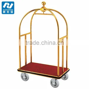 Hotel Lobby Furniture Stainless Steel Bellman Cart /concierge thumbnail-4