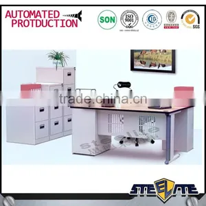 L Type Office Table Office Boss Table Portable Computer Desk Folding Table for Sale thumbnail-3