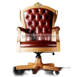 High End Luxury European Style Office Furniture Set for Villa Study Room - Classic Handmade Italian Style Office Desk BF11-02244 thumbnail-4