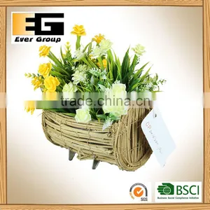 Natural Rattan Flower Pot for Garden Ornaments thumbnail-6