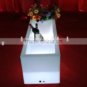Plastic PE RGB 16 Colors Changing Led Flower Pots, LED Ice Bucket thumbnail-4