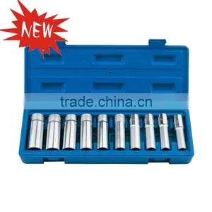 11PC 1/2in DR Standar 6PT Deep Socket Set Metric Socket Accessory Set thumbnail-1