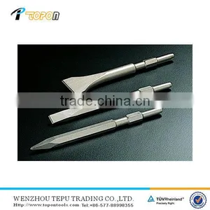 Sand Blast Hex Shank Flat Chisel, Point Lathe Chisel, Big Flat Carving Round Moil Point Chisel thumbnail-1