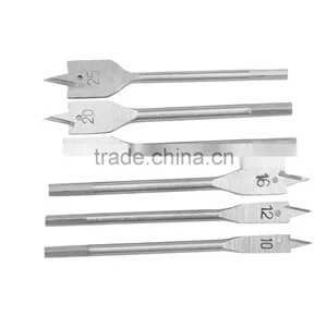 Wood Flat Drill Bit Set Metric 6mm-38mm Holes Woodworking Boring Tool Hex Shank thumbnail-1