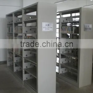 Popular 6 Layers School Library Furniture Steel Book Store Shelves/Double Side Bookshelf thumbnail-5