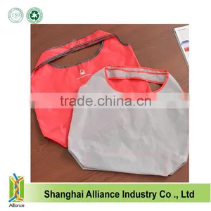 Cheap Reusable Colorful 190T Nylon Foldable Shoulder Shopping Bags With Pocket thumbnail-4
