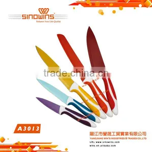 A3013 Elegant Design 5pcs Stainless Steel Knife Set With Non-stick Coating thumbnail-3