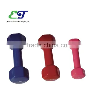 Vinyl Dumbbell With 6 Edges / High Quality Dumbbell thumbnail-1