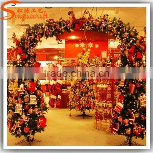 2015 New Product Xmas Tree Needle Pine Tree Fiber Optic Decorative Plastic Mini Christmas Trees for Home Decoration thumbnail-1