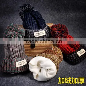 Wool Hat Children Winter Tide South Korea Korean New Cashmere Earmuffs Plus Parent-child Knit Hat Female Winter Young Lovers thumbnail-5