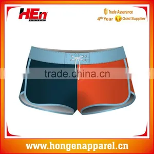 Hongen Apparel Custom Design Your Own Fashion Polyester/spandex 4 Way Stretch Sublimation Surf Womens Board Shorts/swim Shorts thumbnail-1