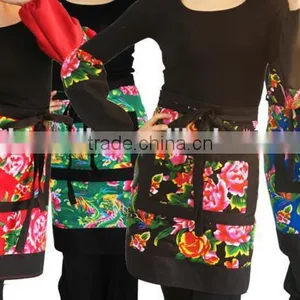 Personality Printing Bust Cotton Apron, Restaurant Milk Tea Shop Half Short Corset thumbnail-1