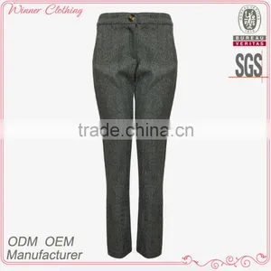 Fashion Ladies Formal Slim Fit Pants Long Black Trousers 2016 High Quality Tight Women Pants thumbnail-1