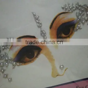SILVER STICKER Face Eye Corner TATTOO Card thumbnail-1