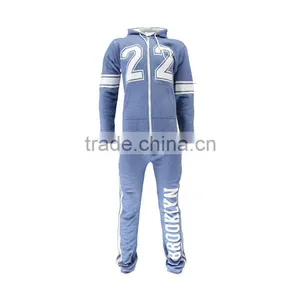 Wholesale High Quality 100 Cotton Fleece Hooded Xxxl Onesie for Men thumbnail-3