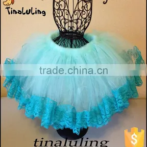 Fashion New Baby Girls Cream Lace Pettiskirts Kids Tutu Skirts for 2-8 Years Fluffy Tutus thumbnail-4