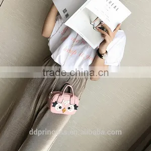 New Arrival Girl Shoulder Bag Soft PU Pink Bag Animal Cartoon Cheap Child Bag thumbnail-6