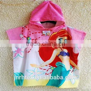 Beautiful 100%Cotton Printed Poncho Towel Baby Robe thumbnail-3