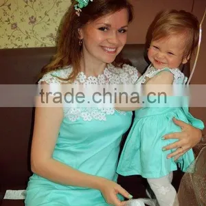 Mother Daughter Matching Dresses 2016 Wholesale Mommy and me Outfits Mommy and Me Dresses Designer thumbnail-2
