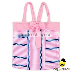 YZA-003 Yihong Fashion Style One Size Baby Stripe With Pink Dress Suit Kids Girls Bikini Swimwear thumbnail-2