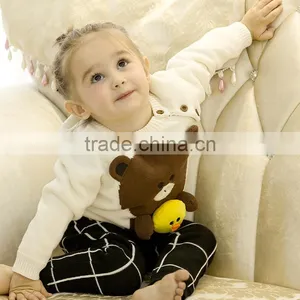 S17684A 2017 Girl Long Sleeve Knitted Clothes Kids Autumn Cartoon Rabbit Sweater thumbnail-1