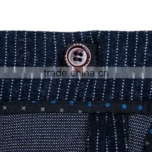 ELPA Fancy Kids Clothes Boys Tailor Made Dark Blue Striped Knitted Wholesale 3 Piece Kids Suits thumbnail-5