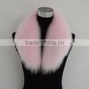 Myfur Genuine Blue Fox Fur Made Attached Parka Fur Collar Trim thumbnail-4