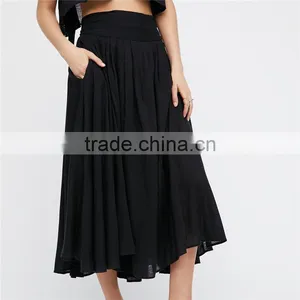 2017 OEM Summer Fashion Factory Price Women Comfortable Middle Skirt thumbnail-4