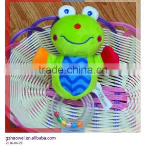 Cute Animal Baby Educational Plush Toys With Ring in Colorful Beans Baby Gifts thumbnail-1
