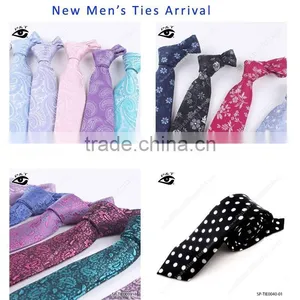 100% Real Silk Tie Wedding Tie Flower Print Classic Men's Necktie thumbnail-1