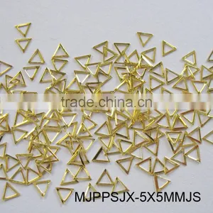 Triangle Hole Shape Studs For Nail Decoration 5x5mm Gold Studs For Nail thumbnail-3
