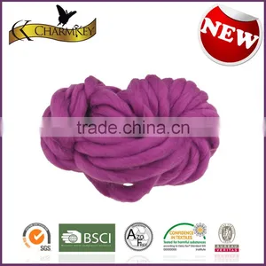 Charmkey Chunky Yarn for Fashion Hat Thick Roving Yarn 100 Acrylic Yarn Wholesale thumbnail-3