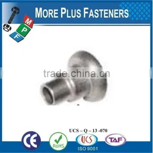 Made in Taiwan Brass Stainless Steel Solid Black Phosphate Shoulder Rivet thumbnail-3
