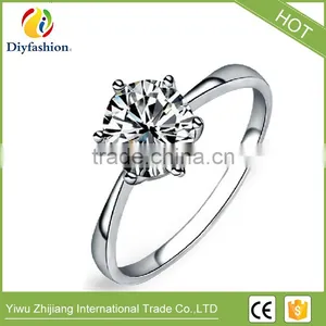 2017 Hot Selling White Gold Plated Jewelry Three-Piece Suit With Cubic Zircon Earring Ring And Necklace thumbnail-6