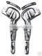 2 Snellen Entropium Forceps Surgical ENT EYE Instrument thumbnail-1