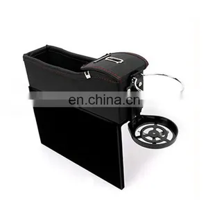 Car Seat Gap Filler Organizer Coin Side Pocket Car Organizer With Cup Holder thumbnail-5