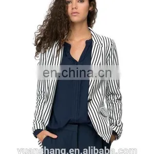 Stripe Blazer Fabric Women 2015 For Ladies Blazer Designs thumbnail-2
