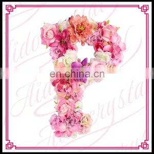 Aidocrystal Morden Home Decor Wholesalers Artificial Flowers Arts And Crafts Flower Letters thumbnail-2