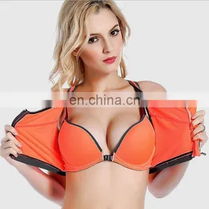 Wholesale GYM Women Zip Sport Bra & Racerback#WX0001 thumbnail-2