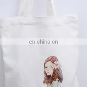 Wholesale UK Women Popular White Black Canvas Tote Bag thumbnail-6