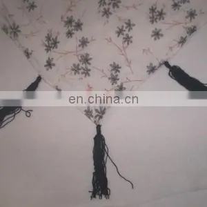 Cotton Printed Scarf With Silver Lurex thumbnail-3