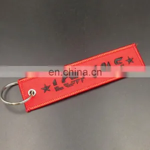 Embroidered Patch Keychains for Bikes or Car Key Chains Printed Your Own Logo thumbnail-5