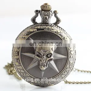 Large Quartz Watch Retro Fashion Personality Of Male And Female Students,Cross Fire Cartoon Relief Pocket Watch thumbnail-1