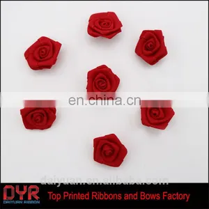 China Wholesale Cheap Decorative Small Flower Satin Ribbon Bow thumbnail-4