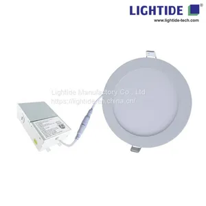 9inch Slim Round LED Flat Panel Lights, 12W, 100-240vac / 277VAC. 3 Years Warranty thumbnail-1