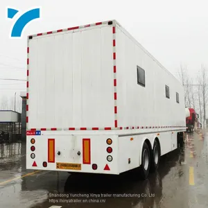 China Factory Twist Lock Gooseneck Low Platform Semi Trailer 40 Ton Low Bed Semi Trailer thumbnail-2