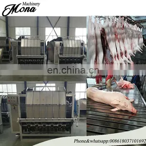 Pig de Hairing Machine /Hydraulic De Bristling /whole Pig Slaughter Machine With Factory Price thumbnail-6