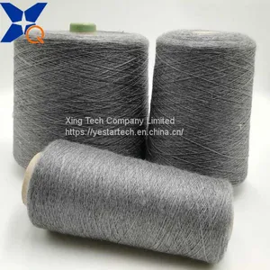 Nm26/2plies 30% Carbon Inside Staple Fiber Blended With 70% Bulky Acrylic Staple Fiber for Knitting Touchscreen Gloves -XT11203 thumbnail-5
