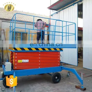 7LSJY SevenLift 10m Trailing Electric Mobile House Scissor Lift Elevator Outside thumbnail-1